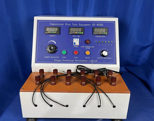 6 ایستگاه IEC 60884-1 شکل 44 پین دوشاخه دستگاه تست افزایش دما