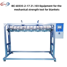 IEC 60335-2-17 21.103 تجهیزات برای آزمایش مقاومت مکانیکی پتو